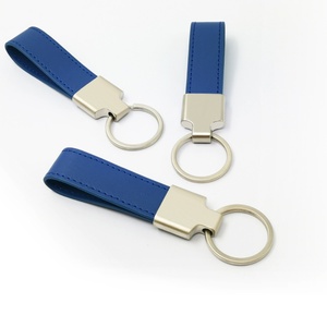 Factory Fashion Car Leather Cheap Key Chains Manufacture Supplier Brand Logo Key <b>Holder</b> Custom Designer PU Leather Keychains - Product Image 5