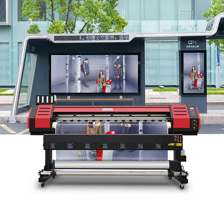 デジタル1.6m 1.8m 3.2mビニールステッカーフレックスバナー印刷用の印刷およびカットエコ溶剤プリンターマシンプロッター