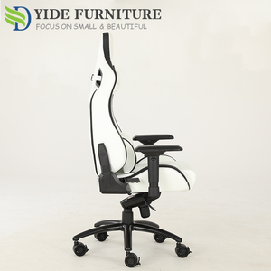 Chaise de bureau <span class=keywords><strong>gaming</strong></span> de luxe blanche avec grand dossier et pieds en acier, modèle <span class=keywords><strong>Noble</strong></span> Sillas Gamer Chile - Product Image 5