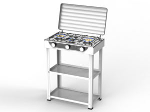 Hornilla Portátil Individual con Inversor, Cocina de Camping 3 en 1, <span class=keywords><strong>Estufa</strong></span> de Gas con Placa de Cerámica, Parrilla, Cocina de Exterior - Product Image 5