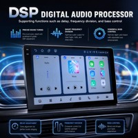 Radio Universal para Auto Android 14 de 7/9/10 Pulgadas, Reproductor Multimedia 4+64G 6+128G con CarPlay Inalámbrico, Android Auto y Cámara DSP 360