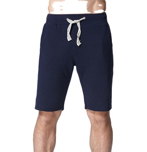 Pantalones cortos Cargo informales para hombre al por mayor cintura elástica algodón francés Terry sudor pantalones cortos Streetwear estilo sólido 100% algodón no tejido - Product Image 1