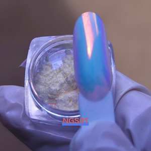 Poudre de pigment pour nail art effet chrome <span class=keywords><strong>opale</strong></span> irisé, résistante aux solvants, qualité cosmétique - Product Image 6