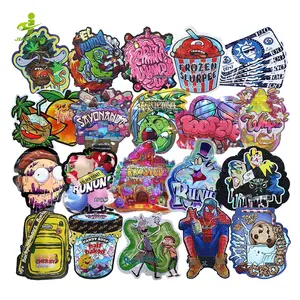 Custom Print Resealable 3.5g 8th 3.5 Empty Cookie Candy Special Shaped Ziplock Smell Proof Cutout Cali Packs Die Cut Mylar Bags