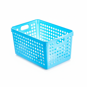 Cesto portaoggetti profondo blu Inomata - Product Image 1