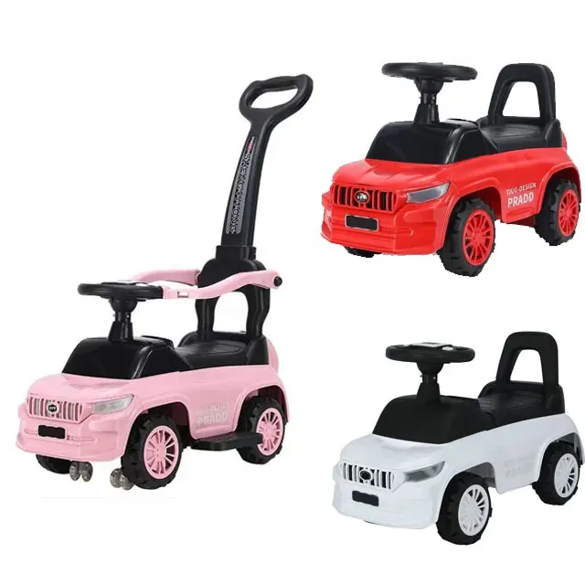 Nieuwe Modal Goedkope Prijs Veiligheid Schattige Mini Auto Baby Scooter Schommel Speelgoed Met Afneembare Duwstang Voor 6 Maanden Tot 6 Jaar Kinderen