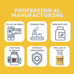 Suplemento de <span class=keywords><strong>CoQ10</strong></span> OEM, Coenzima Q10 Antioxidante, Apoya la Salud del Corazón y la Energía - Product Image 6