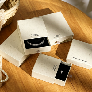 Caja de Joyería Ecológica de Cartón con Cajón Deslizable y Logotipo Personalizado, Fabricante de Cajas para Guardar Collares, Anillos y Colgantes con Bolsa de Transporte - Product Image 5