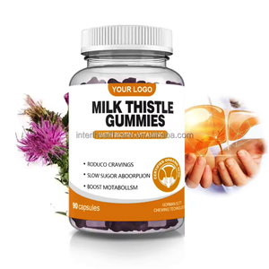 Ausreson OEM Milk Thistle Extract Gummy Liver <b>Detox</b> 500mg Food <b>Supplement</b> Milk Thistle Gummies - Product Image 2