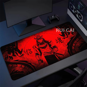 <strong>Mouse</strong> Pad Large Anime Samurai Non-Slip <strong>Gaming</strong> Desk <strong>Mat</strong> with Stitched Edge Laptop Keyboard Desk Pad Work Home <strong>Gaming</strong> - Product Image 4