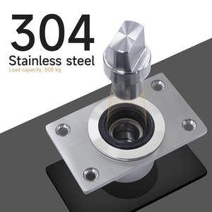 Charnière de <span class=keywords><strong>porte</strong></span> pivotante ORAY à 360 degrés <span class=keywords><strong>en</strong></span> acier inoxydable, charnière pivotante supérieure et inférieure robuste de 500 kg <span class=keywords><strong>pour</strong></span> portes <span class=keywords><strong>en</strong></span> bois et <span class=keywords><strong>en</strong></span> <span class=keywords><strong>verre</strong></span> - Product Image 2