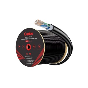 Câble <span class=keywords><strong>Ethernet</strong></span> Cat6E/6 CCA UTP extérieur 4 paires 23AWG pour réseau LAN, <span class=keywords><strong>100m</strong></span>, 300m, 305m, 550m (1000 pieds) - Product Image 1