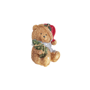 Festive Polyurethane Teddy Bear Figure Ideal For Christmas <b>Tabletop</b> Decoration <b>Tree</b> Display And Holiday Fun - Product Image 1