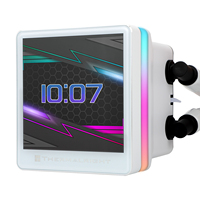 Refroidisseur de processeur liquide Thermalright Grand Vision 240 ARGB BLANC avec écran LCD IPS de 2,4 pouces, deux ventilateurs de 2150 tr/min pour LGA1700 AM5