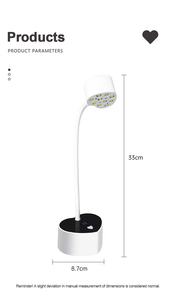 Mini Lámpara de Uñas de Curado Rápido, Forma de Corazón, Recargable, UV LED, Inalámbrica, de Escritorio, para Secar Esmalte de Gel, Herramienta Profesional para Manicura - Product Image 3
