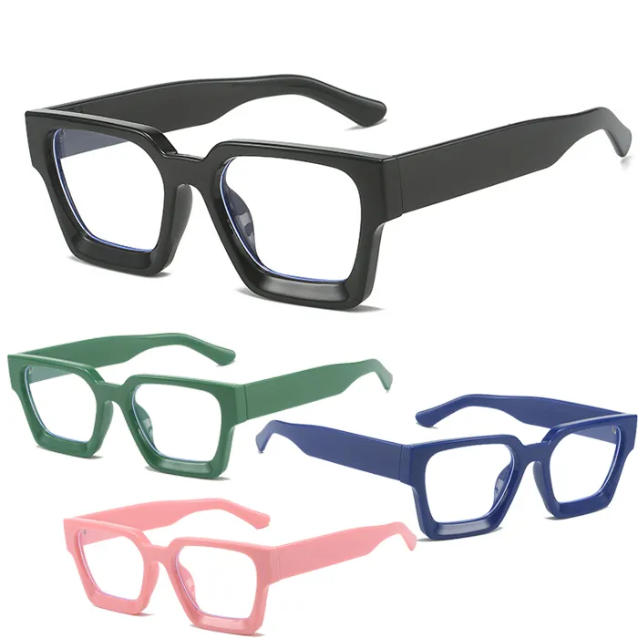 Thick Frame Prescription Glasses Frame Oversized Square Computer Women Eyeglasses Female Big Frame Optical Eyewear