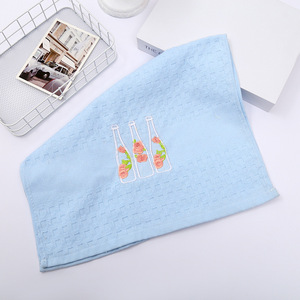 Tea Towels Double Layer Cotton Yarn 42x61 Cm Embroidered <b>Kitchen</b> Use - Product Image 2