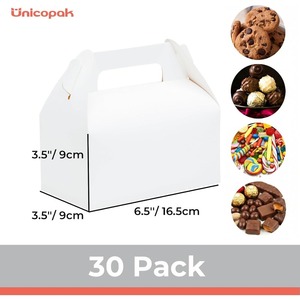 <b>Party</b> gift <b>box</b>/hospitality <b>box</b>, white gable gift <b>box</b>, suitable for <b>party</b> gifts, customizable according to needs - Product Image 2