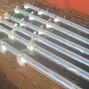 Solar de tornillo de tierra pila de anclaje galvanizado con brida - Product Image 5
