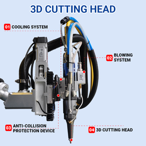 TH-RC6000T 6000W <span class=keywords><strong>6</strong></span> Aixs YASKAWA bras robotique 3D Machine de découpe Laser High Tech automatique Laser Cutter pour le métal - Product Image 3