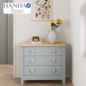 Décoration de la maison moderne intelligente à <span class=keywords><strong>3</strong></span> <span class=keywords><strong>tiroirs</strong></span> <span class=keywords><strong>en</strong></span> bois massif coiffeuse à maquillage <span class=keywords><strong>commode</strong></span> de nuit table de chevet armoire de rangement pour chambre à coucher - Product Image 1