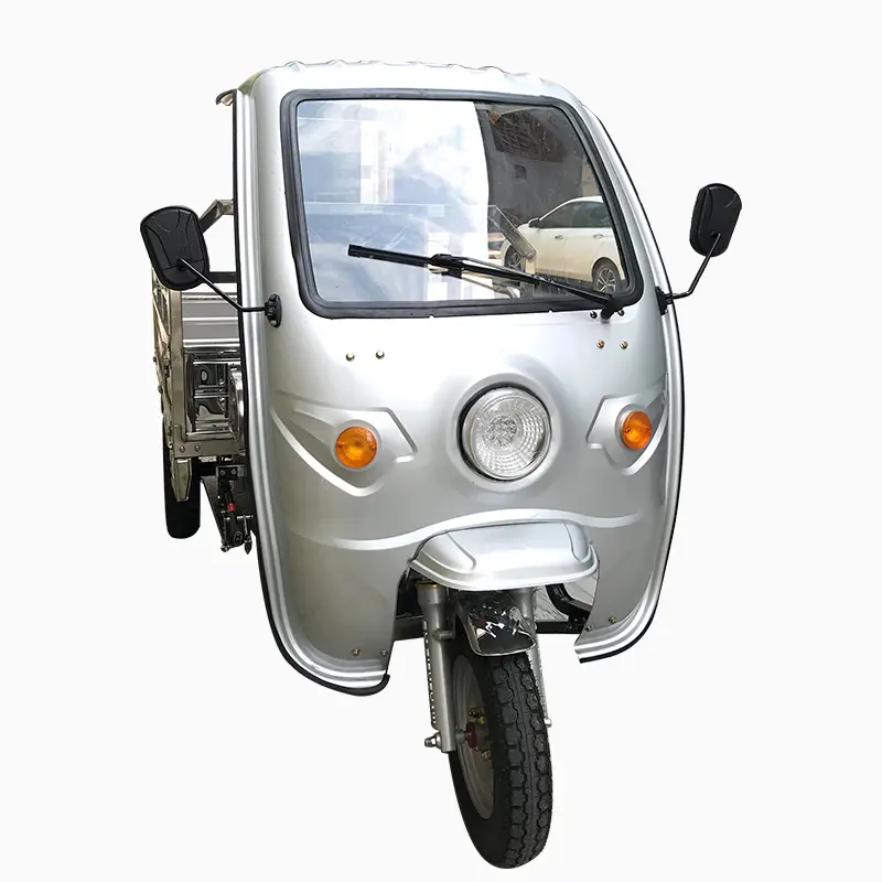 دراجة كهربائية من جميع أنواع SS مع كابينة للنقل والحمولة الثقيلة دراجة كهربائية ثلاثية العجلات