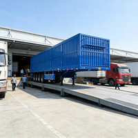 Semi-remorque à caisse de 14 m, semi-remorque à caisse personnalisable avec une hauteur de caisse de 2 m et une capacité de charge de 60 tonnes