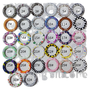 Anillos de Silicona Personalizados al por Mayor de 65mm sin BPA, Cuentas Focales DIY, Pulseras, Llaveros, Productos para Bebés - Product Image 5