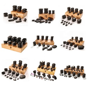 16 adet büyük sıcak masaj taşlar Set doğal yeşil yeşim ısıtmalı sıcak taş Spa masaj için - Product Image 3