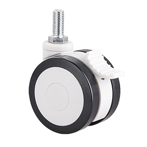 Kunststoff-Dreh platte Gewindes tiel Medical Castor Hospital Bed <span class=keywords><strong>Caster</strong></span> <span class=keywords><strong>Wheel</strong></span> - Product Image 6