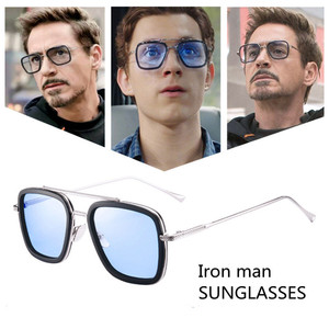 IRON <span class=keywords><strong>Man</strong></span> ร้อนขายอาทิตย์แว่นตาแฟชั่นตารางกรอบแมงมุมชายเฉดสีผลิตขายส่งแว่นกันแดด - Product Image 2