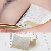 Tampons en coton pour le retrait des cils et tampons anti-irritation pour les yeux en tissu non tissé, outils d'extension de faux cils, tampons adhésifs d'isolation