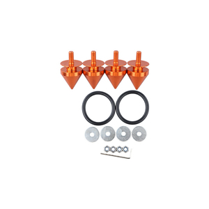 Kit de vis de fixation de pare-chocs en aluminium, 4 pièces, pour la modification et le style de la carrosserie de la voiture - Product Image 2