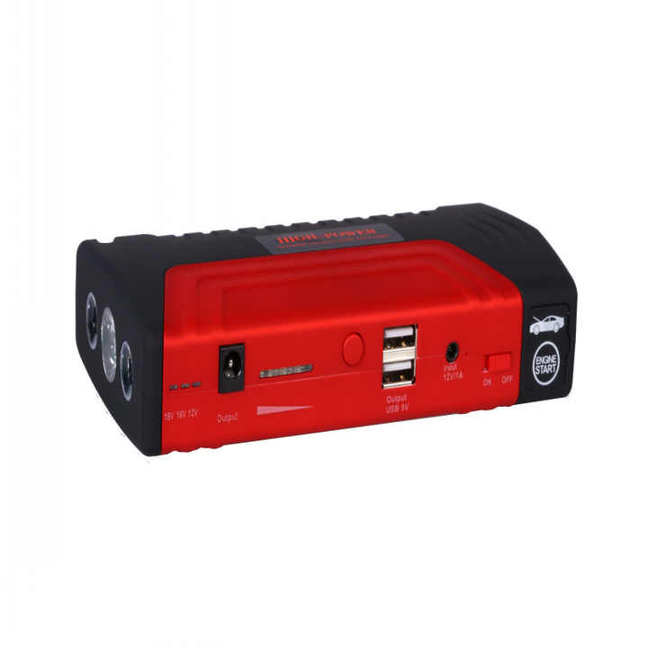 Sursa de alimentare cu pornire de urgenta de 12 V, 45 W, putere totala, 600 A, baterie mobila multifunctionala, 2000 A, pompa de aer pentru masina
