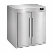 Armoire de stérilisation électrique en acier inoxydable à double porte vitrée pour vêtements de travail, armoire de désinfection pour usine alimentaire
