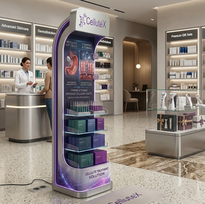 Diseño de estanterías para farmacias, expositor de tienda, estanterías para farmacias, diseño de mostrador para farmacias - Product Image 1