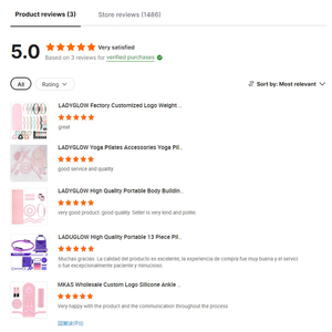 LADYGLOW Nuovo <span class=keywords><strong>Kit</strong></span> Pilates Accessori Attrezzatura Allenamento Anello di Potenza Personalizzato Tappetino Yoga Set Fitness <span class=keywords><strong>Palestra</strong></span> <span class=keywords><strong>Casa</strong></span> <span class=keywords><strong>Kit</strong></span> Pilates - Product Image 5