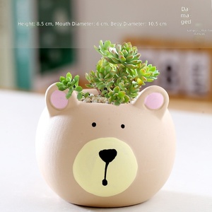 Vasi Moderni in Ceramica Smaltata Fatti a Mano, Ecologici e Leggeri per Piante Succulente, Design Creativo a Forma di Animali, Piccoli Vasi per Fiori - Product Image 6