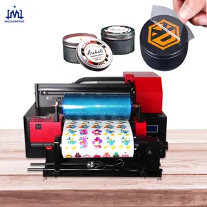 30Cm A3 Maat Uv Dtf Sticker Printer Roll To Roll Mini Uv Dtf Printer Cmykw Vernis