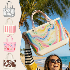 Bolsa de Playa de EVA con Logotipo Personalizado al por Mayor, Bolsa Grande Impermeable y Lavable, Estilo Goma, Parte Superior Abierta con Orificios, Suministro al por Menor OEM - Product Image 1