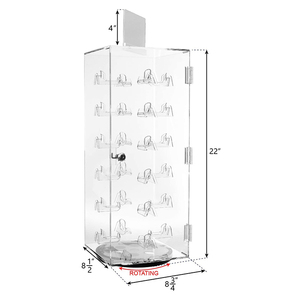 Acrylic Display Standing Display Stand Wholesale Acrylic Eyeglass Sunglasses Display Cabinet Stand