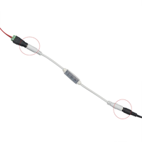 Bande lumineuse LED flexible Esann DC5-24V MINI, monocolore, avec variateur LED à 3 boutons pour bande LED monocolore