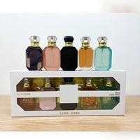 Nouvel ensemble de 5 parfums best-sellers transfrontaliers, style Dubaï, fragrance arabe longue durée, spray pour femme