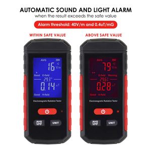 เครื่องวัดสนามแม่เหล็กไฟฟ้าแบบพกพา GAIN Professional สำหรับงานภาคสนาม (EMF) ช่วงความถี่ 5Hz~3.5GHz แบบชาร์จไฟได้ - Product Image 5