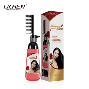 Free Samples Hair Relaxer Herbal Fragrant Hair Straightener Cream Wholesale