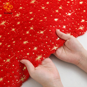 Custom Wholesale Geborduurde Pluizige Warme Winter Home Decor Dikker Deken 100% Polyester Bont Fleece Pluche Kerststof - Product Image 3