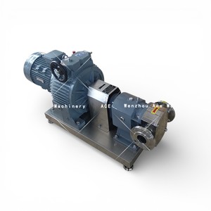 Pompe à lobes Ace Sanitary Molasses avec réducteur et moteur - Product Image 4