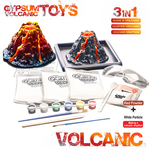 Tự làm hóa học thí nghiệm phòng thí nghiệm <span class=keywords><strong>Kit</strong></span> vui Núi Lửa Phun Trào khoa học phòng thí nghiệm <span class=keywords><strong>Kit</strong></span> 3 trong 1 núi lửa giáo dục <span class=keywords><strong>Kit</strong></span> cho trẻ em - Product Image 3