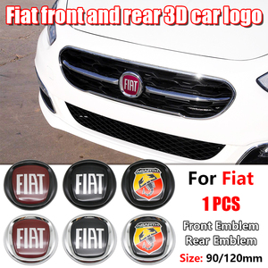 Pour FIAT 600 Panda Pulse Mobi <span class=keywords><strong>500X</strong></span> Tipo 1Pc 95mm 120mm 3D ABS Emblème de voiture Badge Logo avant Pare-chocs arrière Coffre arrière Autocollant - Product Image 1