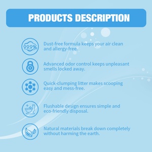 <b>Bulk</b> Wholesale Highly Absorbent High Quality Easy Flushable 99% Dust Free Plant-based <b>Tofu</b> <b>Cat</b> <b>Litter</b> - Product Image 2
